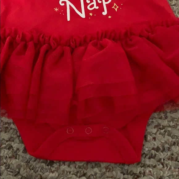 Peace joy and naps ruffled onesie - Picture 2 of 3